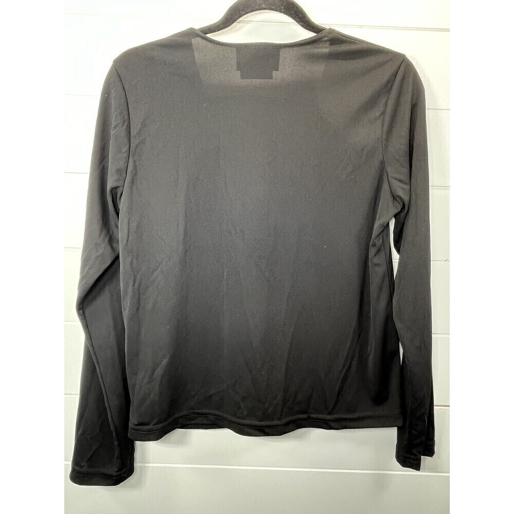 Vintage I.N. San Francisco Y2K Clasp Cardigan Grunge Goth Womens M Black*Flaw - Picture 5 of 10